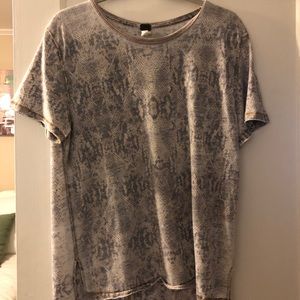 Free people snakeskin tee